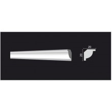 DECOR-DIZAYN  DD38 потолочный плинтус дюрополимер 20х20х2000мм